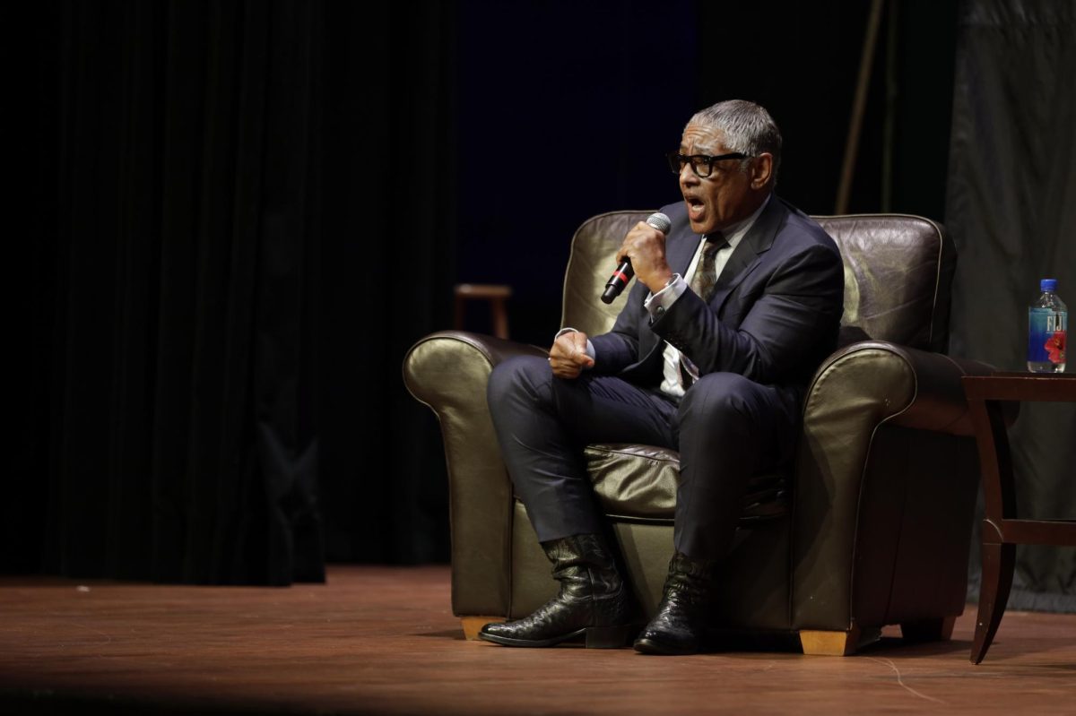 Giancarlo Esposito during his interview at AfterDark in the Memorial Union on Friday, Nov. 10, 2023.