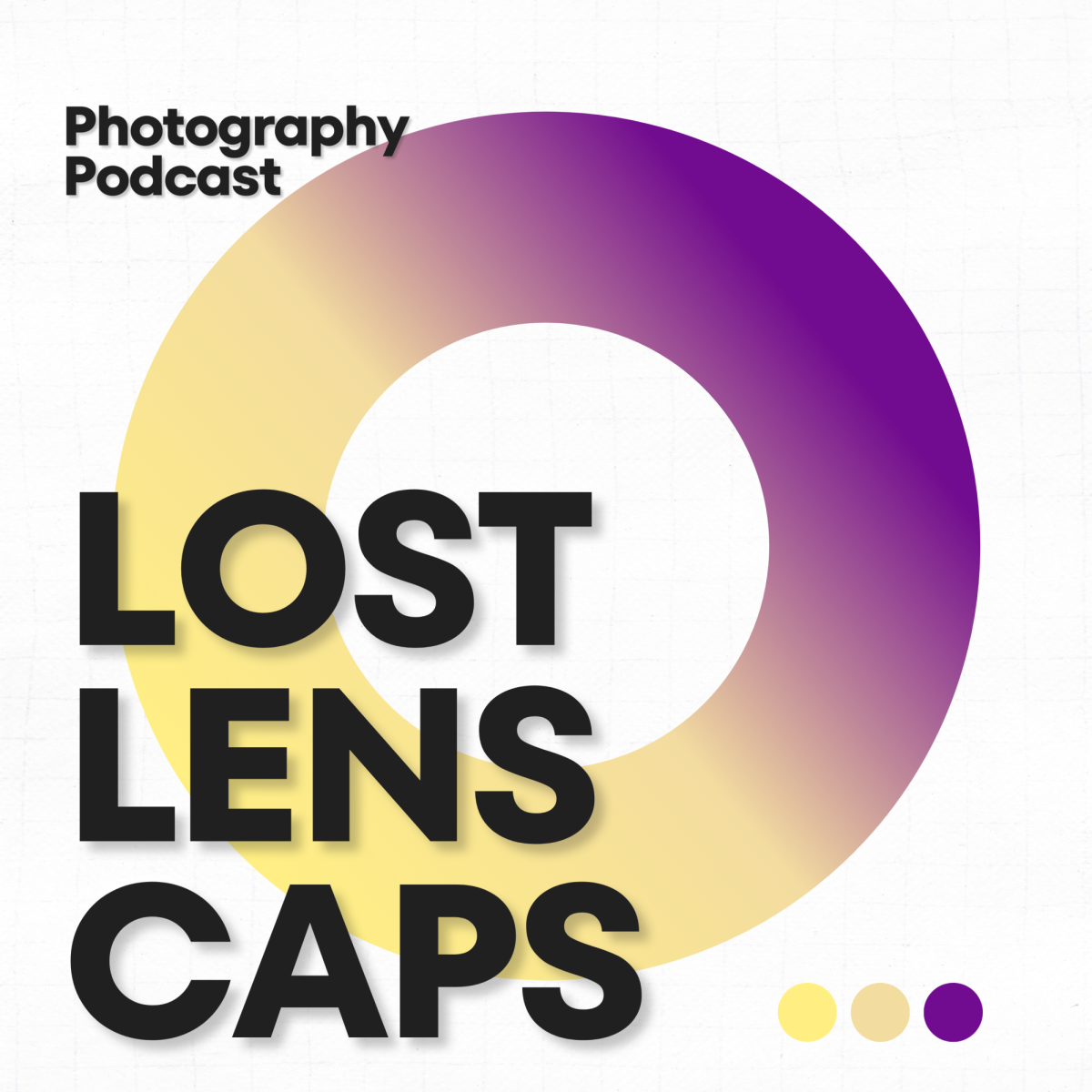 Lost Lens Caps Photography Podcast. Cover designed by Jacob Rice.