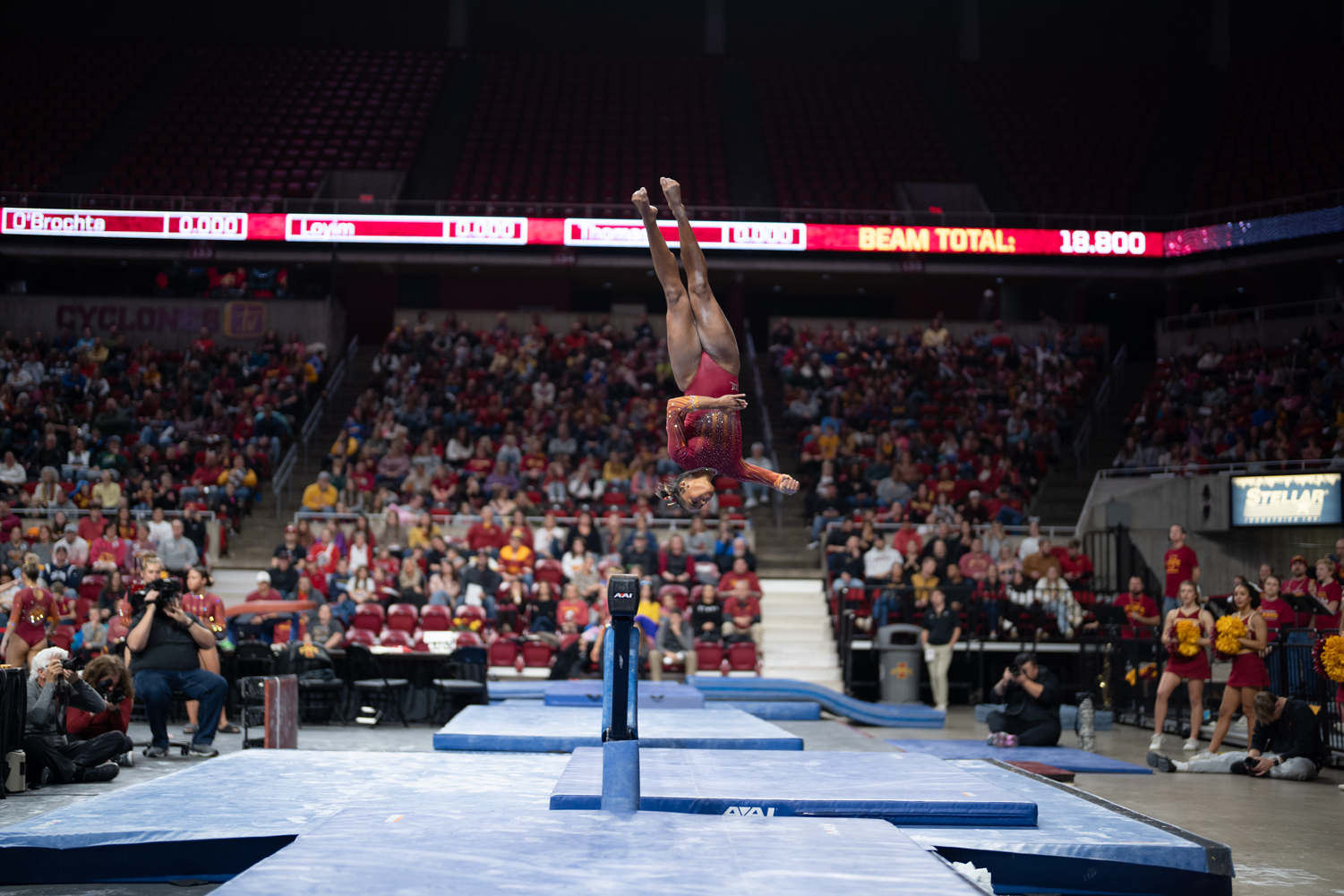 Cyclone gymnastics heads to Big 12 competition in West Virginia