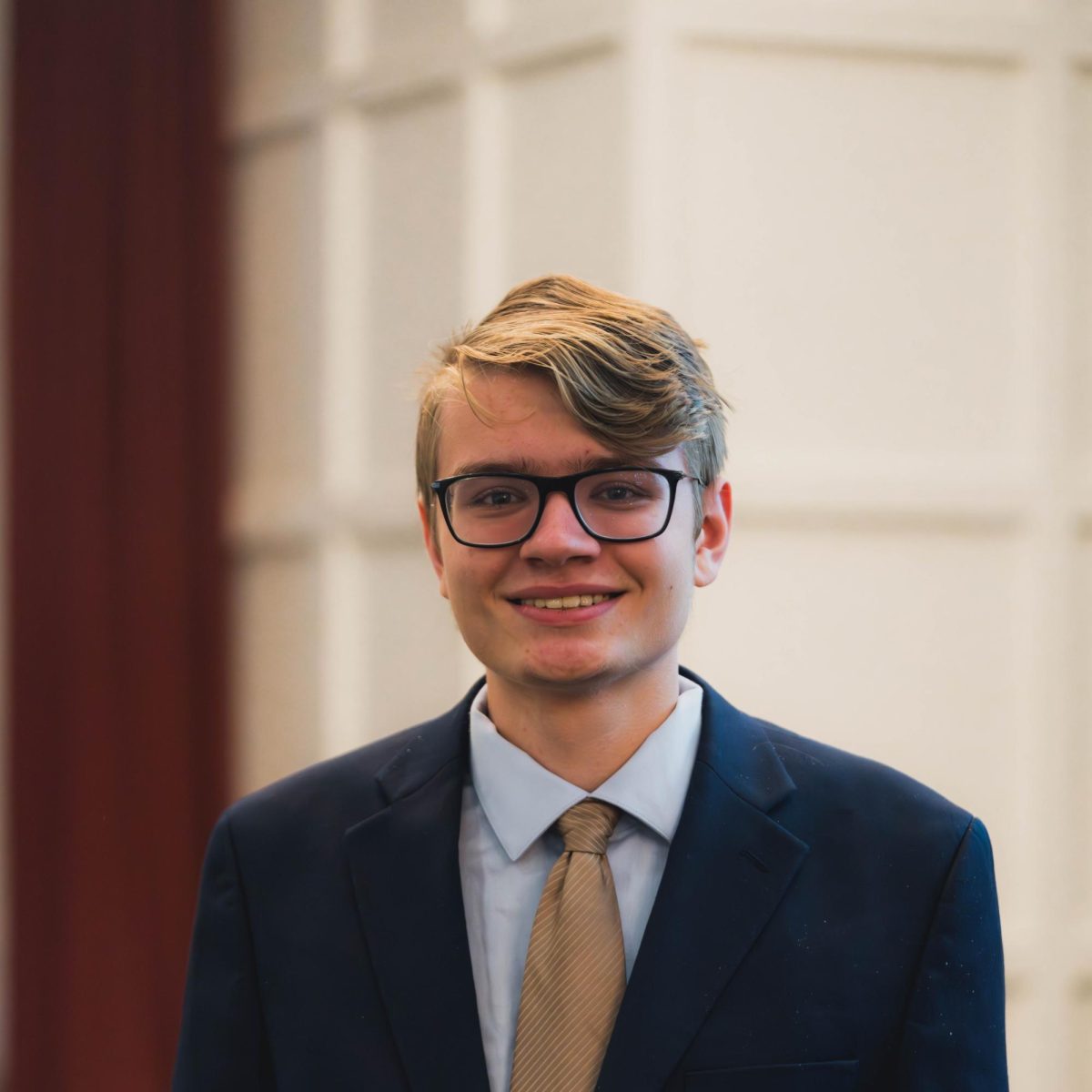 Noah Kammeyer, a freshman in political science, is running for one of the Inter-Residence Hall Association (IRHA) seats in the Iowa State Student Government Senate. The photo was provided by the candidate.
