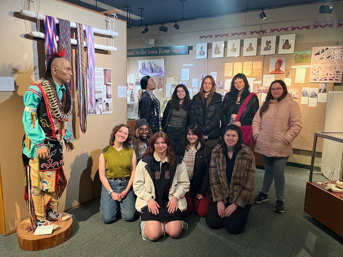 Fashion and Justice visited the Meskwaki Cultural Center in 2023 to learn about indigenous textiles specific to their tribe. 