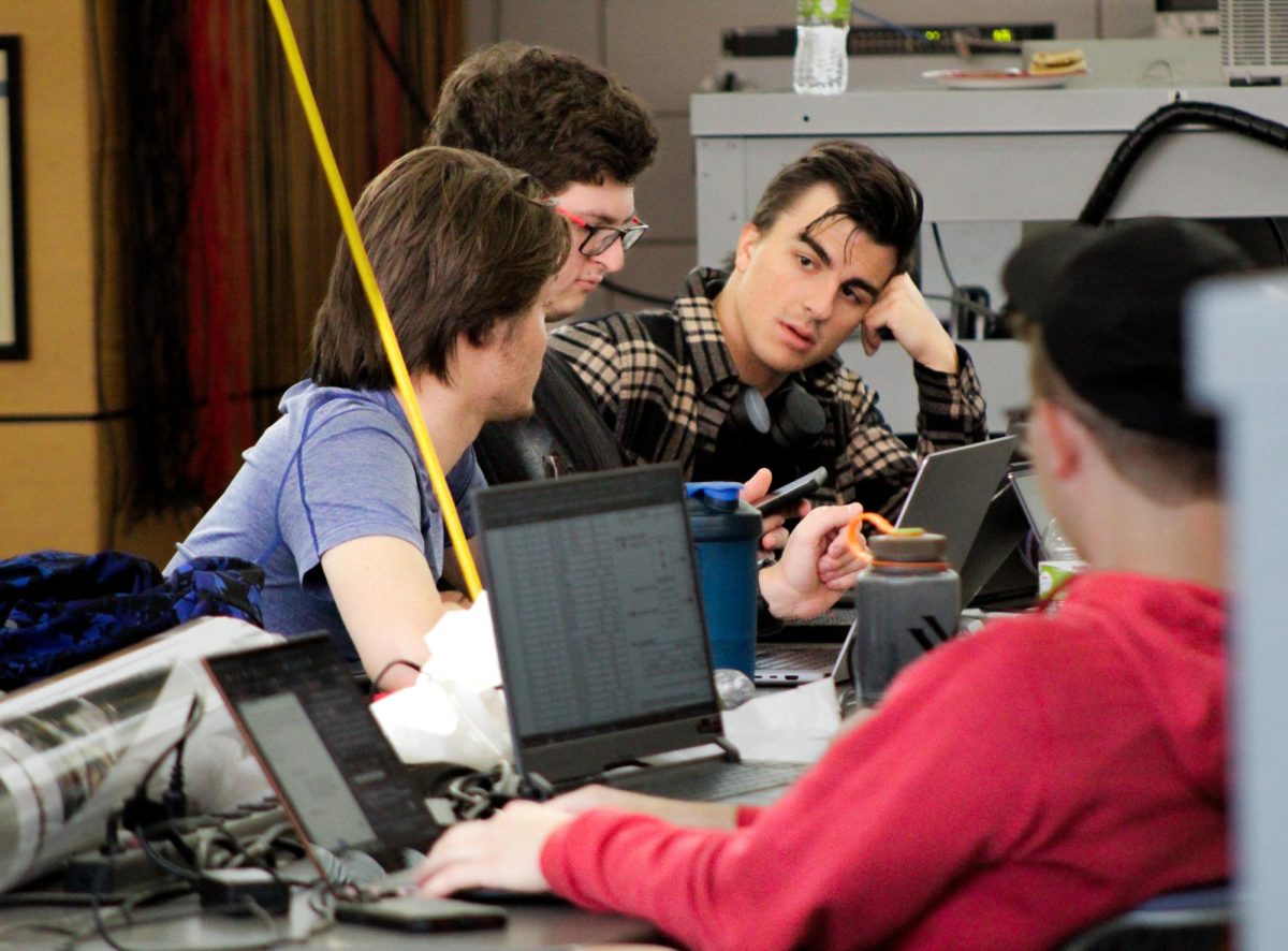 Students compete in hacking competition, HackIowaState v2, on September 30 2023 at Coover Hall. 