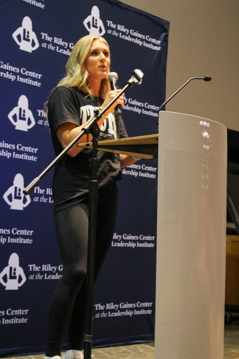 Riley Gaines shares pro-single-sex spaces message at university lecture  series – Iowa State Daily