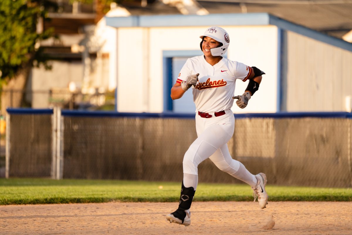 Iowa State vs. University of Iowa Big 4 Classic softball match up, Drake University, Des Moines, Iowa, Sept. 28, 2024.