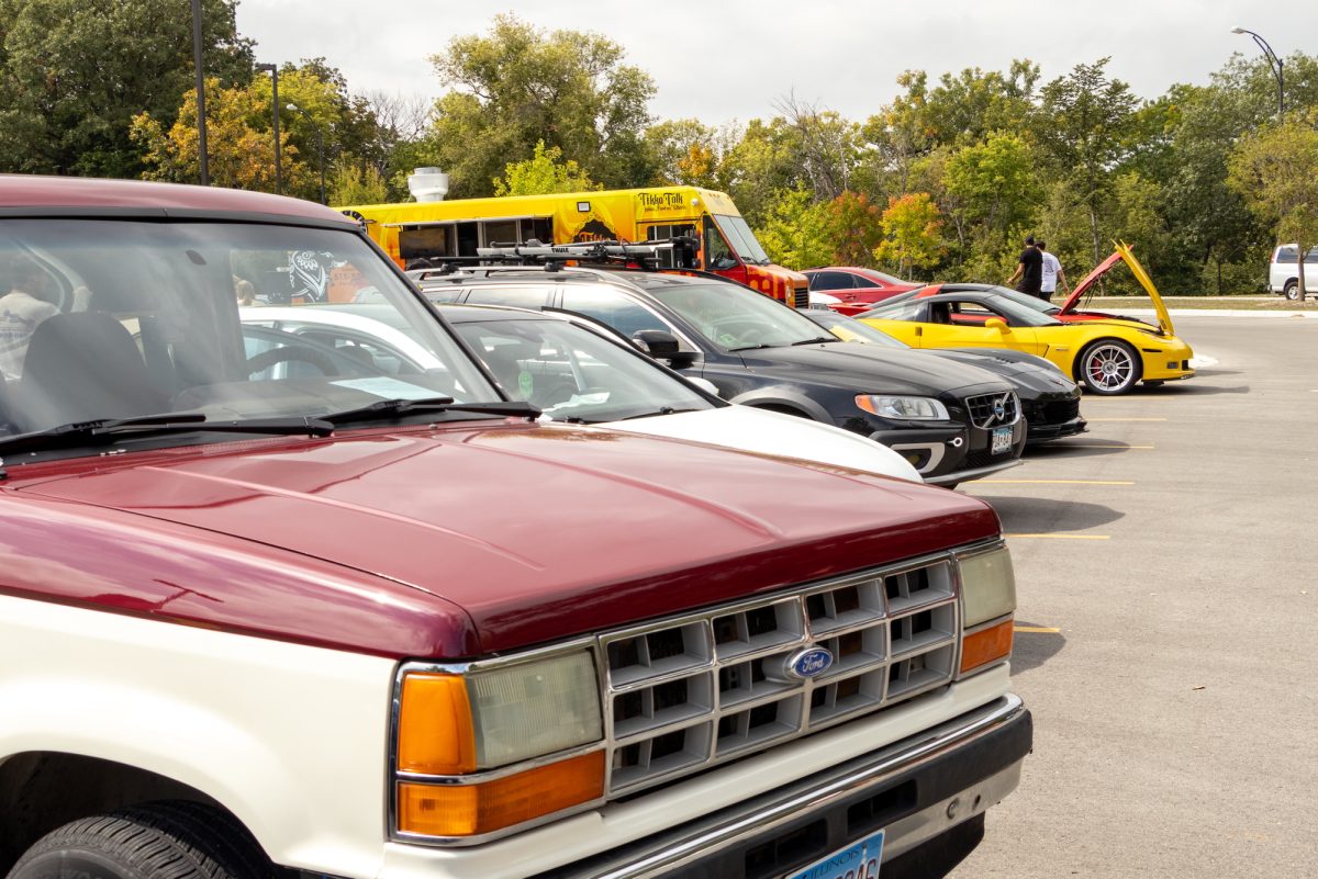 Cars on display at the ISU Car Club Car Show, Ames, Iowa, Sept. 14, 2024.