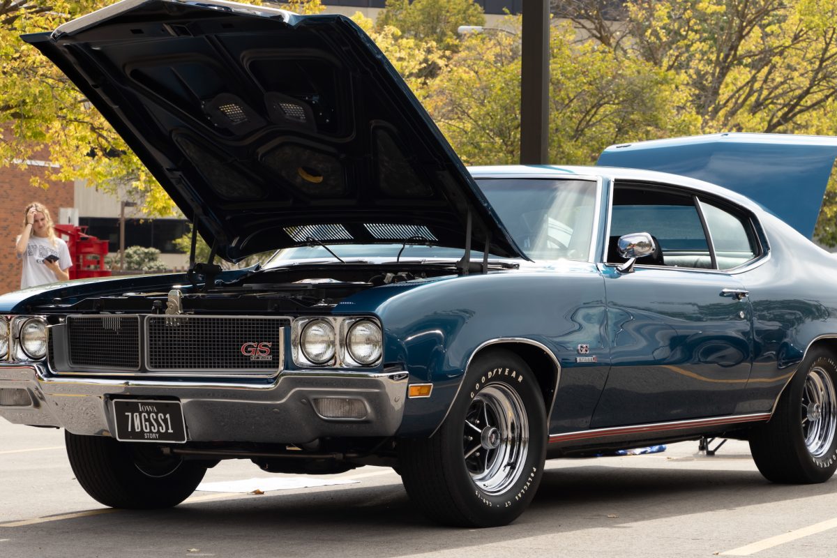 A 1970 Buick GS on display at the ISU Car Club Car Show, Ames, Iowa, Sept. 14, 2024.