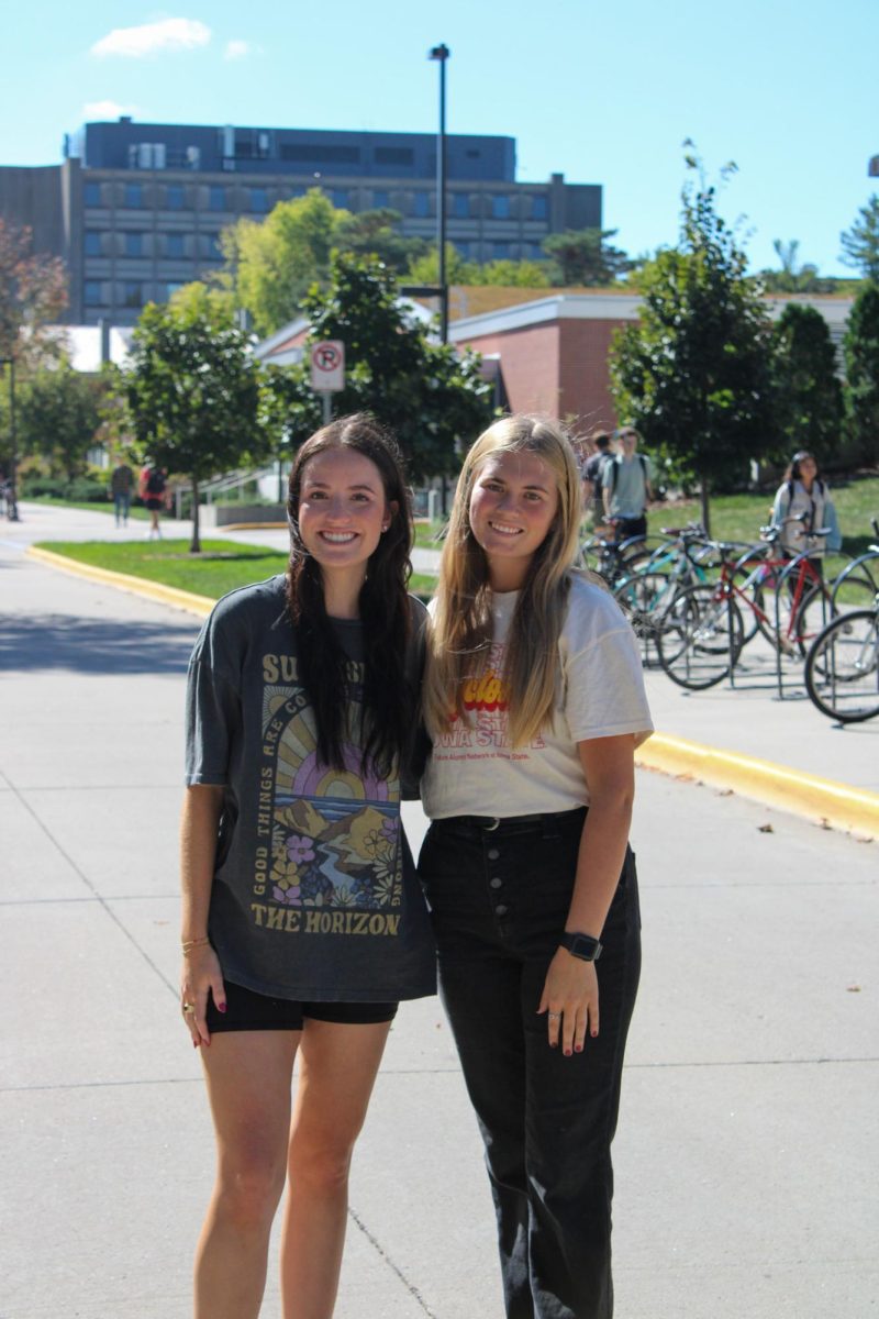 Mackenzy Ruff and Gabby Mowbray from Sweep The Streets posing for a picture. Sept. 30, 2024.