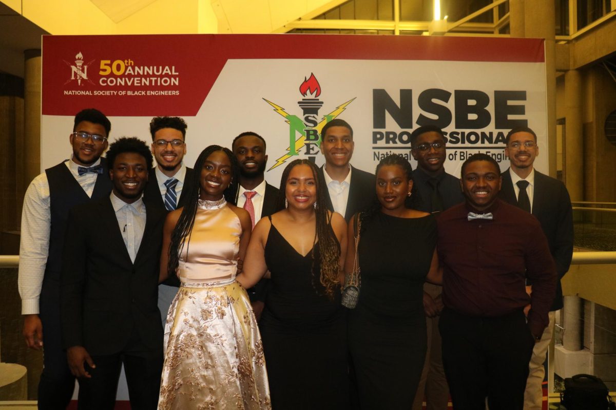 National Society of Black Engineers members pose for a photo at the 50th annual NSBE convention, March 20-24, 2024.