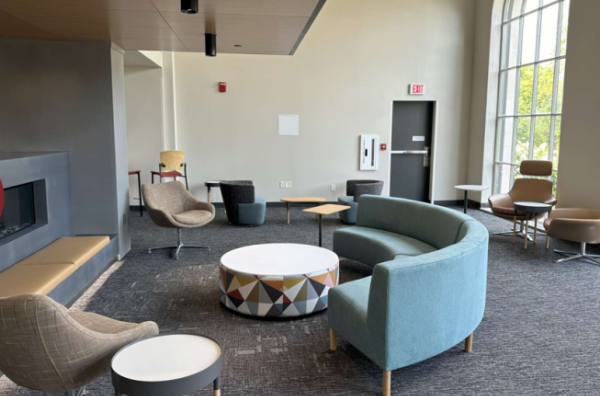 Photograph of the second floor renovations in the Memorial Union.