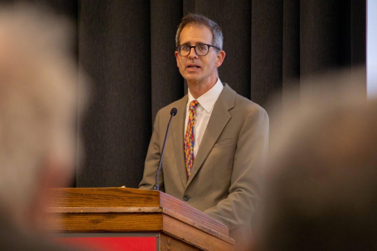 Jason Keith discussed how he will put faculty salaries on his agenda at the Faculty Senate meeting on Sep. 10, 2024. 