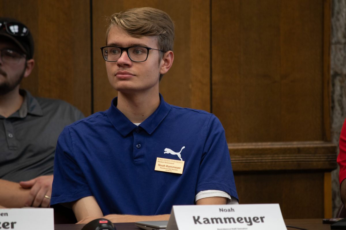 Senator Noah Kammeyer at Student Government on Sept. 25, 2024. 