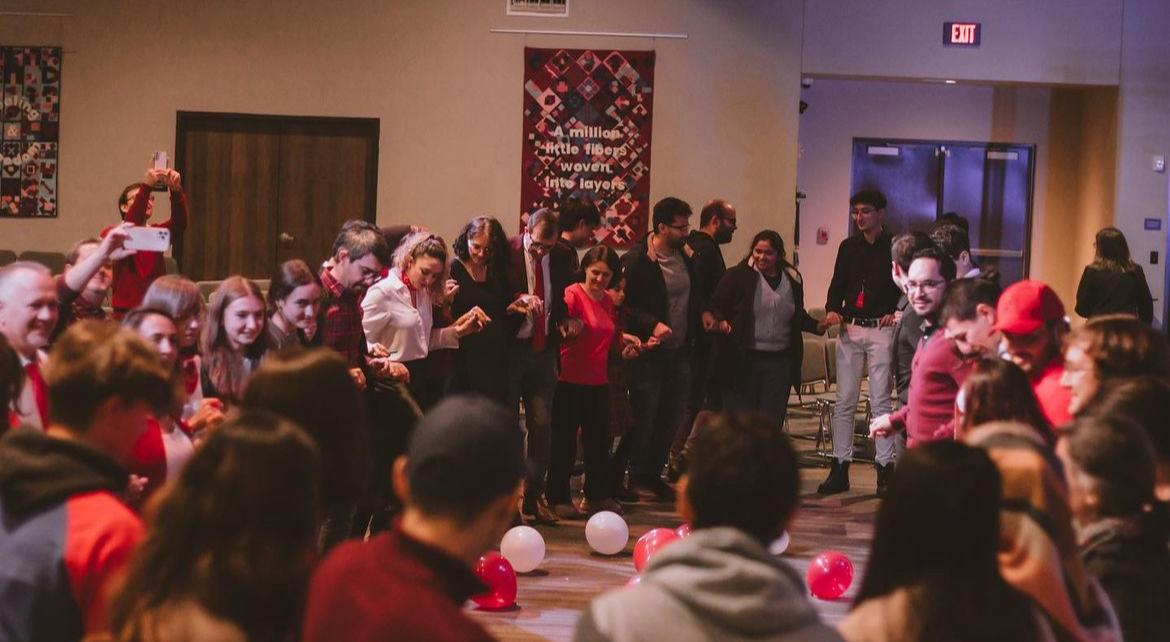 Members of the Turkish Student Association celebrate Turkish Independence Day with dance, Oct. 29, 2023. 