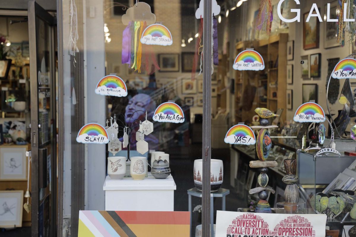 A storefront at Ames Pridefest on Sept. 30, 2023.