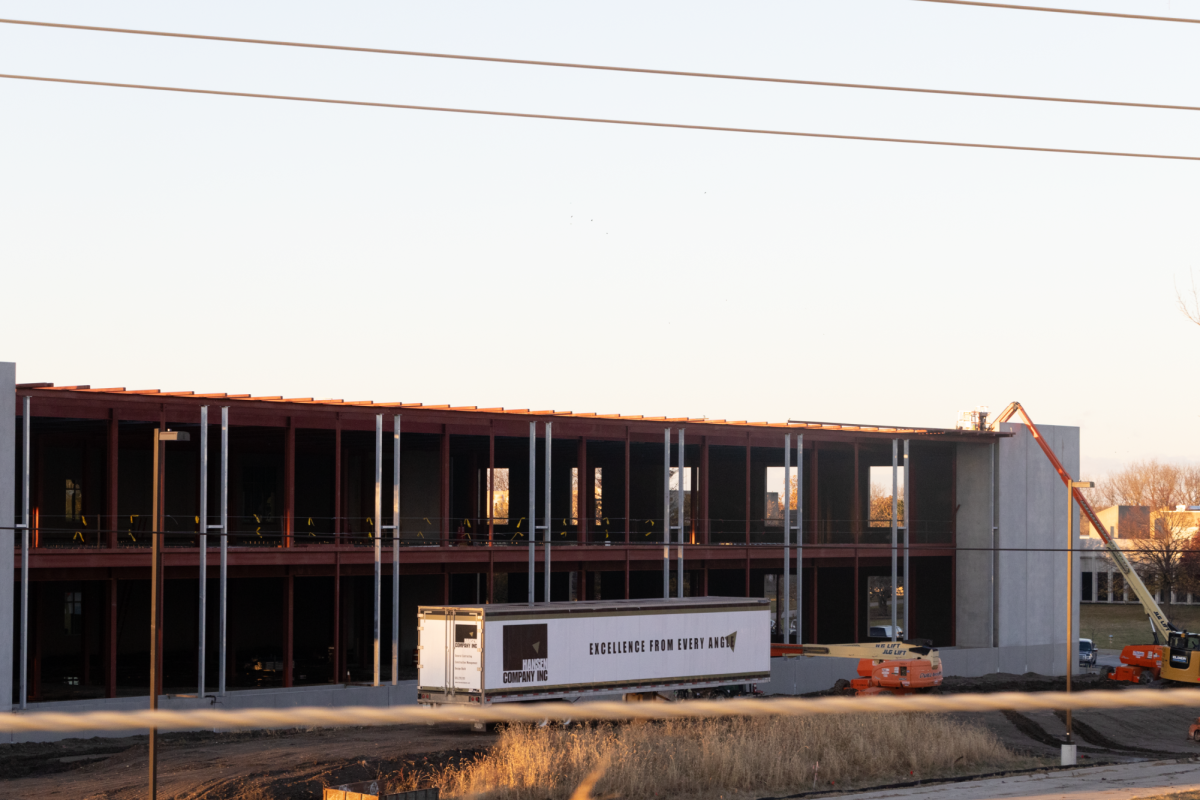 New construction on the Iowa State University College of Veterinary Medicine, Ames, Iowa, Oct. 31, 2024.