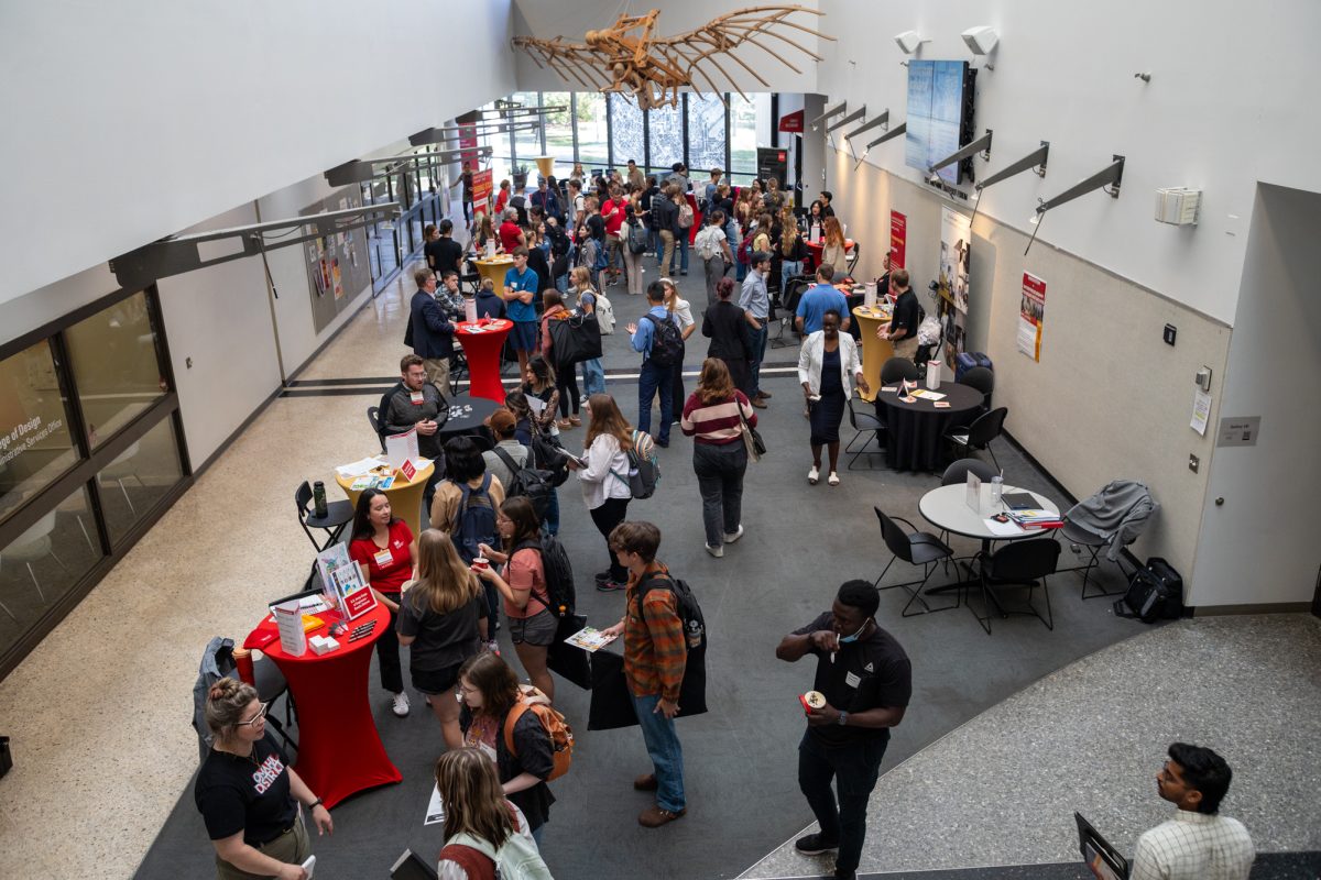 The Design Career Fair packed full of students. October 3rd, 2024