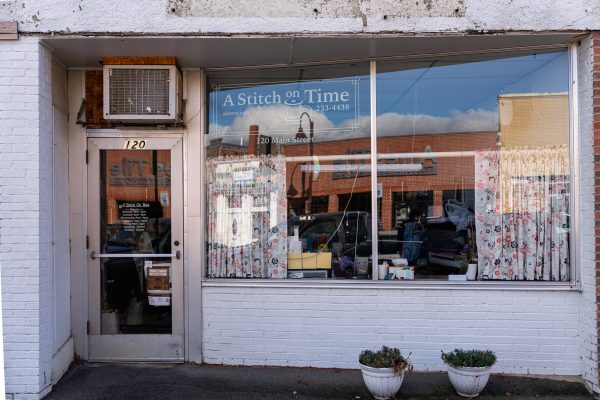 A Stitch On Time located at 120 Main St, Ames, IA, on Nov. 9, 2024,