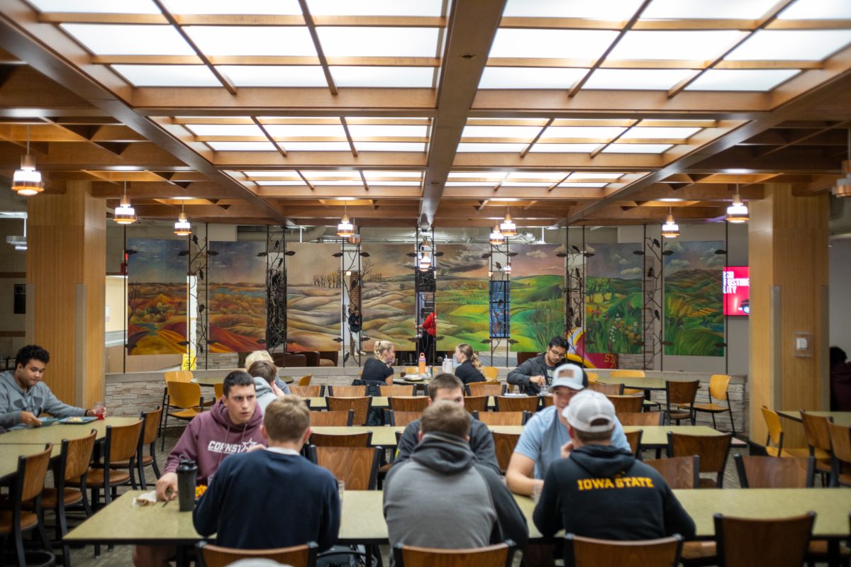 ISU Students eat in the main dining area inside Seasons on Nov. 14, 2024