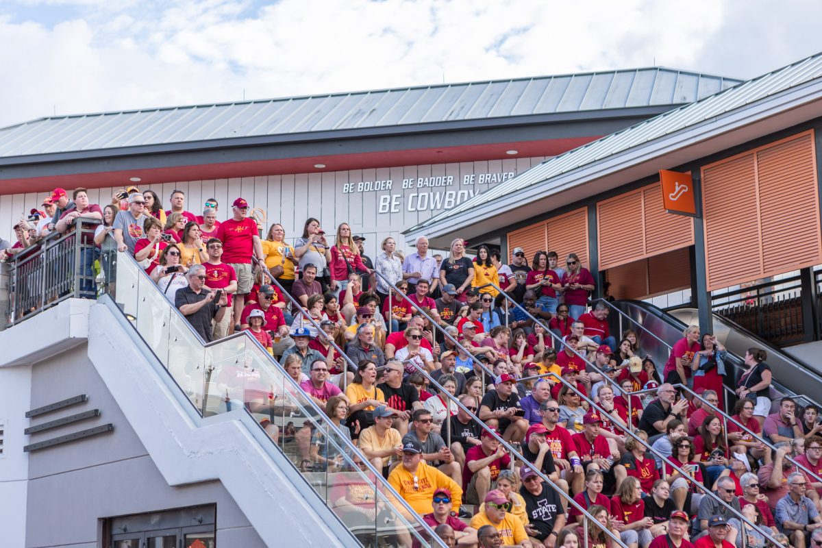 Cyclone fans at the Iowa State pep rally at Pointe Orlando, Orlando, FL, Dec. 27, 2024.