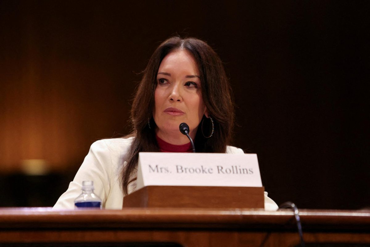 Brooke Rollins, U.S. President Trump's nominee to be secretary of agriculture, testifies before a Senate Agriculture, Nutrition and Forestry Committee confirmation hearing on Capitol Hill in Washington, U.S., January 23, 2025. REUTERS/Kaylee Greenlee Beal