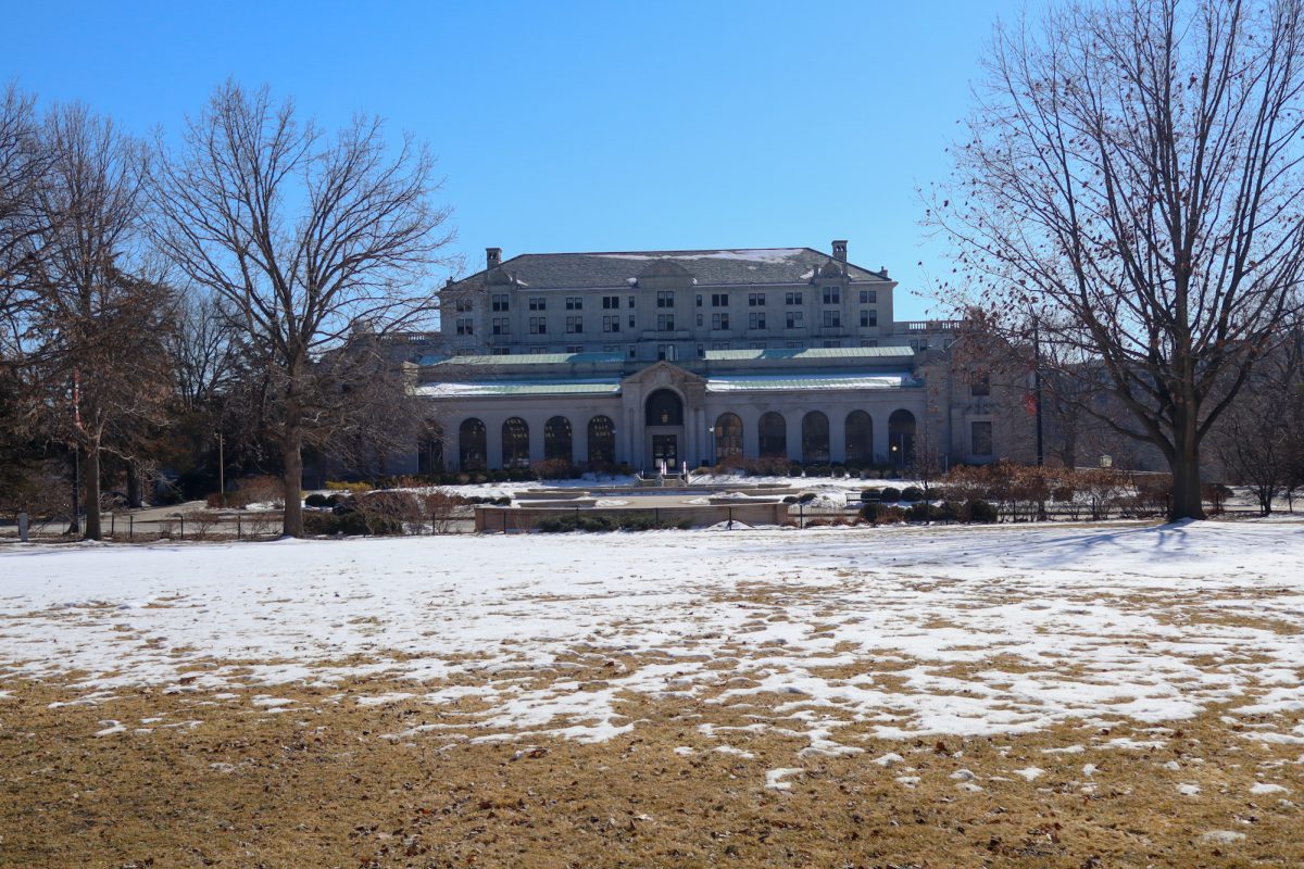 The cold winter beings to melt away, taken on Feb. 23, 2025, at Memorial Union, Ames, IA