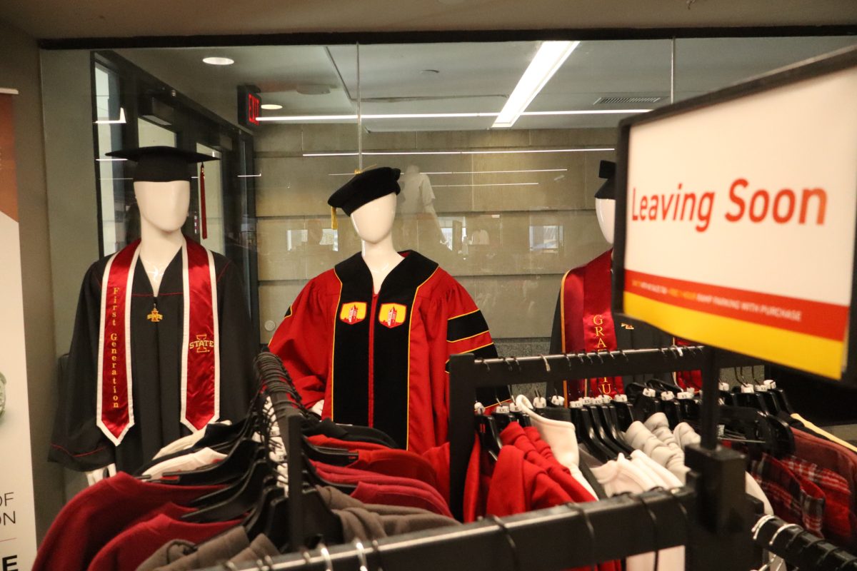 Graduation display at the Book Store, taken on Feb. 24, 2025, at the Memorial Union, Ames, IA.