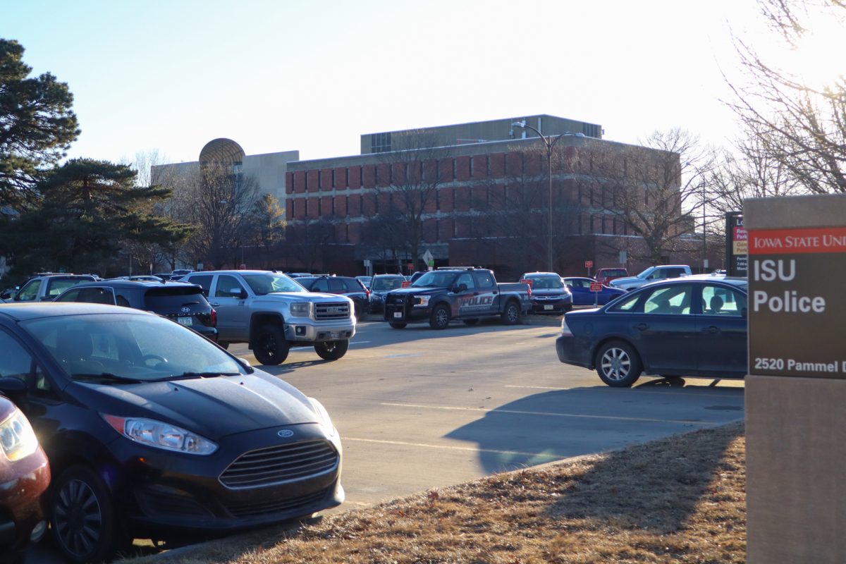 The outside of ISU Police Department, taken on Feb. 27, 2025, Ames, IA.