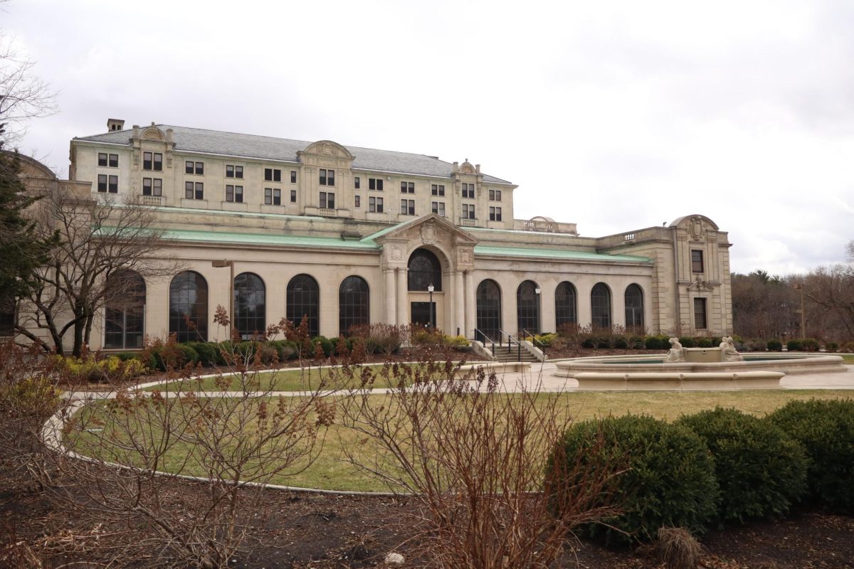 A side view of the Memorial Union, taken on Mar. 23, 2025, at the Memorial Union, Ames, IA.