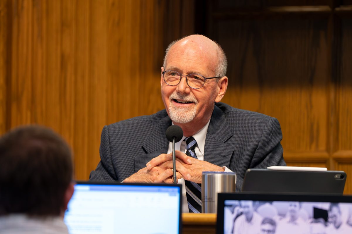 Mayor John Haila during the regular meeting of the Ames City Council on August 26, 2025, Ames, Iowa.