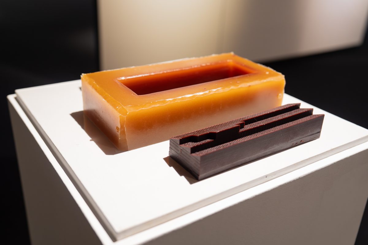 Wax model, Norwood Viviano’s exhibition, Brunnier Art Museum, Ames, Iowa, Feb. 5, 2026.