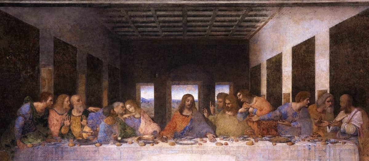 The Last Supper by Leonardo da Vinci. Image courtesy of leonardodavinci.net.